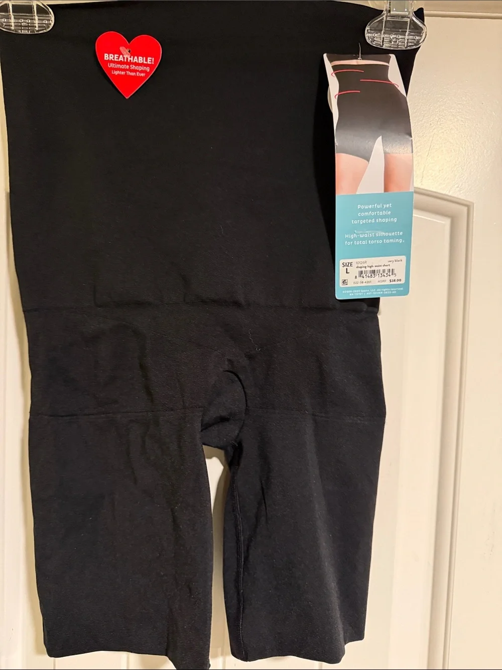 High-Waist Shaping Shorts - Black